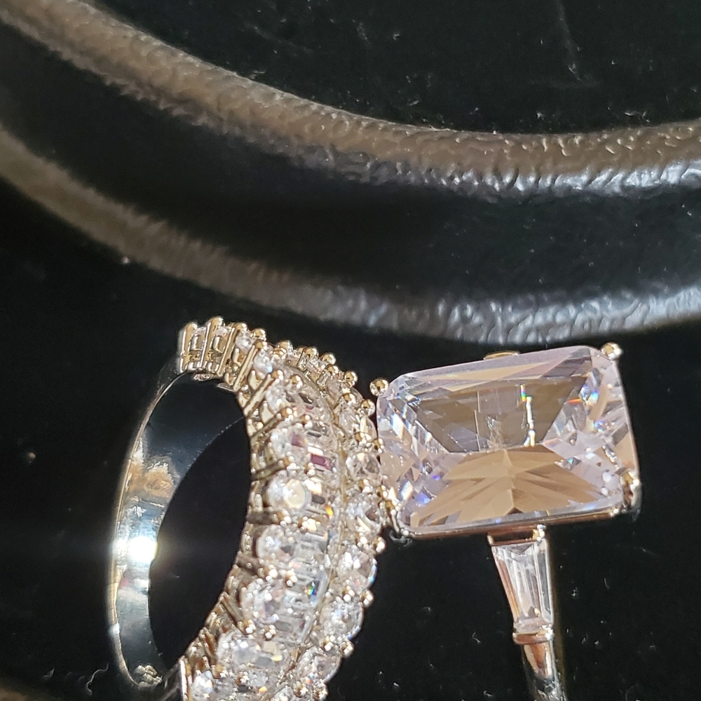 Two Beautiful Cocktail Rings size 8 - Picture 3 of 12